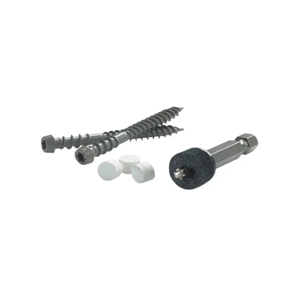 FastenMaster FMCTXTCL-RY250GN Cortex Star Coated Trim Screws with Plugs