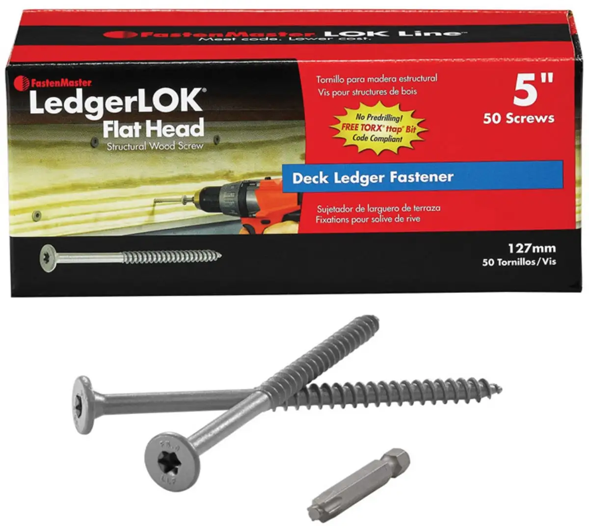 FastenMaster FMLLF005-50 LedgerLOK Structural Screws