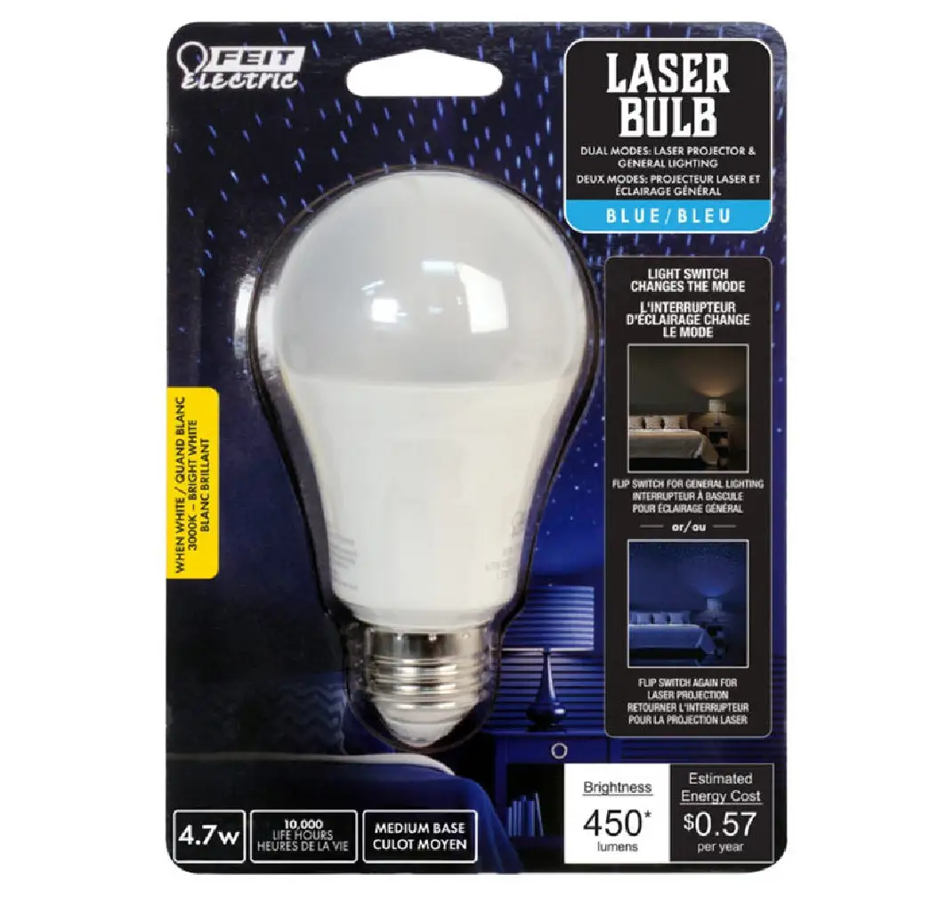 Feit Electric BPA19/BLASERLED Non-Dimmable LED Laser Bulb