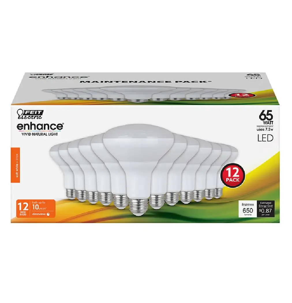 Feit Electric BR30DM927CA12PK Enhance Dimmable LED Bulb