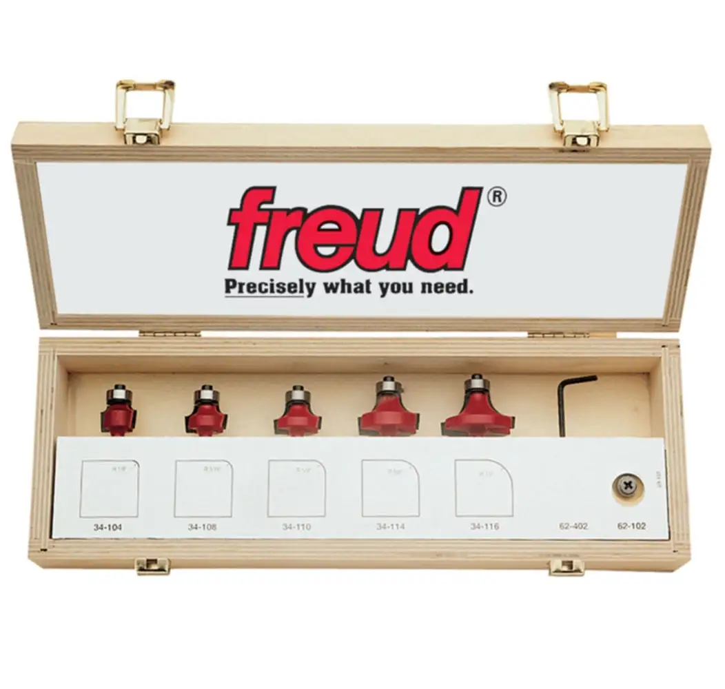 Freud 89-102 Round Over & Beading Router Bit Set