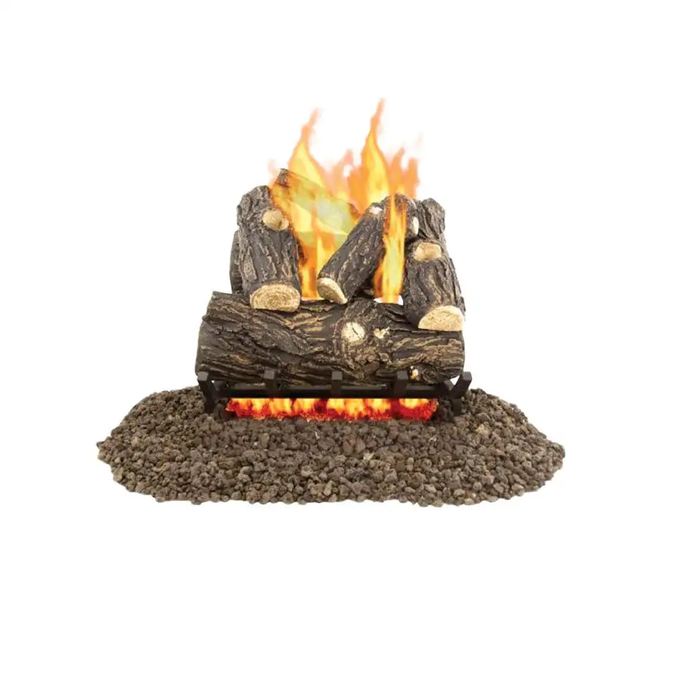 GHP VL-WO18D Pleasant Hearth Willow Oak Fireplace Log Set