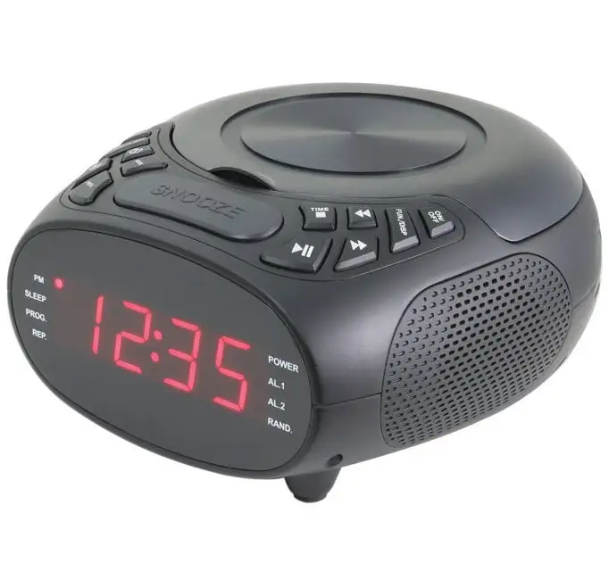 GPX CC318B Clock Radio With CD Player