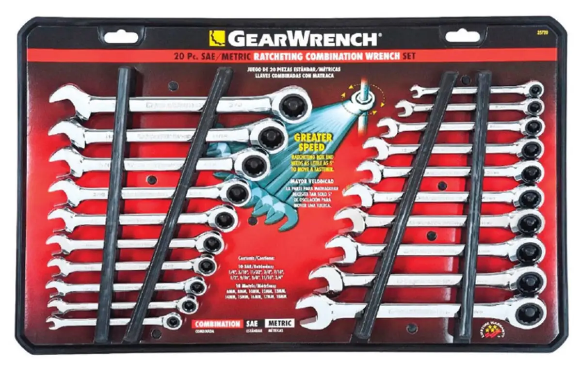 GearWrench 35720 Ratcheting Combination Wrench Set