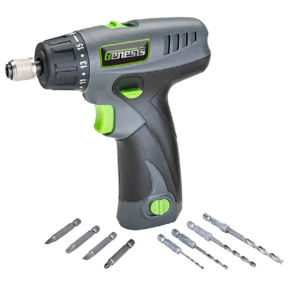 Genesis GLSD08B 2-Speed Cordless Screwdriver