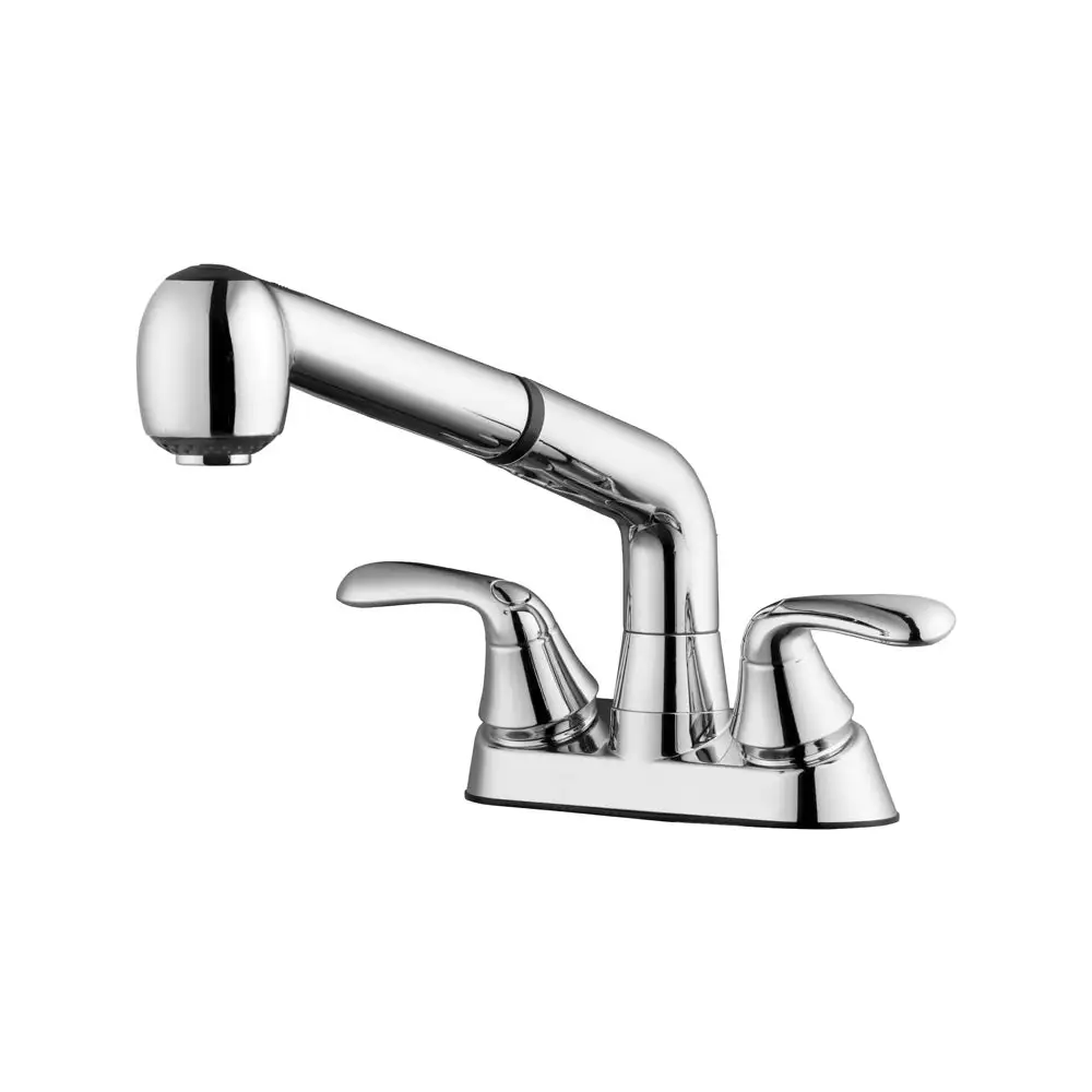 Home Plus 1010-31CP Two Handle Pull Out Laundry Faucet