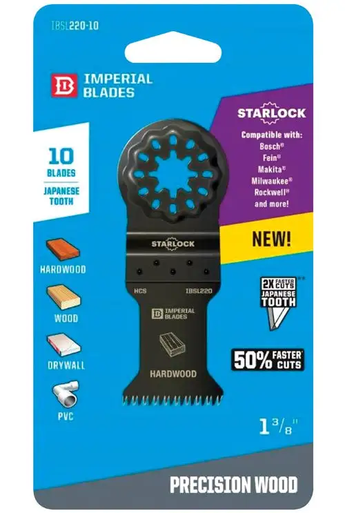 Imperial Blades IBSL220-10 Starlock Precision Hardwood Blades