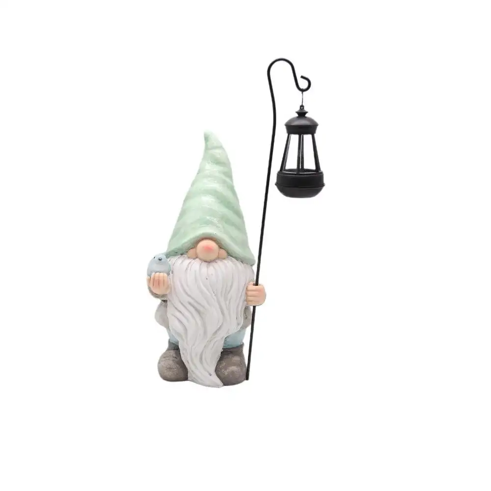 Infinity 1018-2104031 Gnome Figurine with Solar Lantern