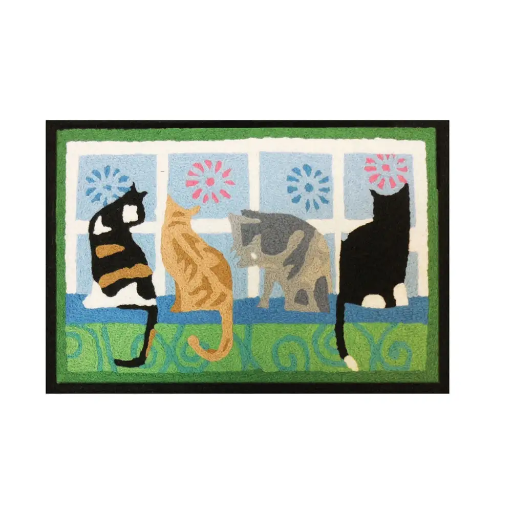 Jellybean JB-STS012 Kitties In The Window Accent Rug