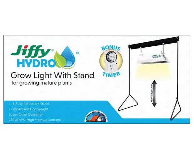 Jiffy JHPROLIGHT-2 Hydro Grow Light with Stand