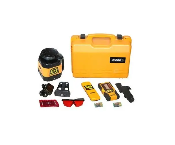 Johnson Level 40-6529 Electronic Self-Leveling Horizontal and Vertical Rotary Laser Kit