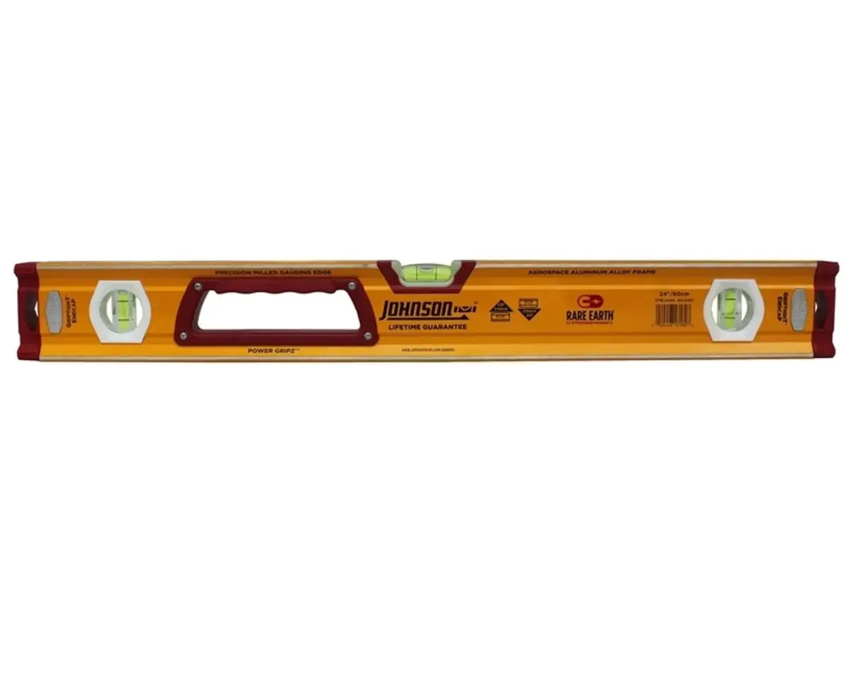 Johnson Level 1718-2400 Magnetic Heavy Duty Aluminum Box Level