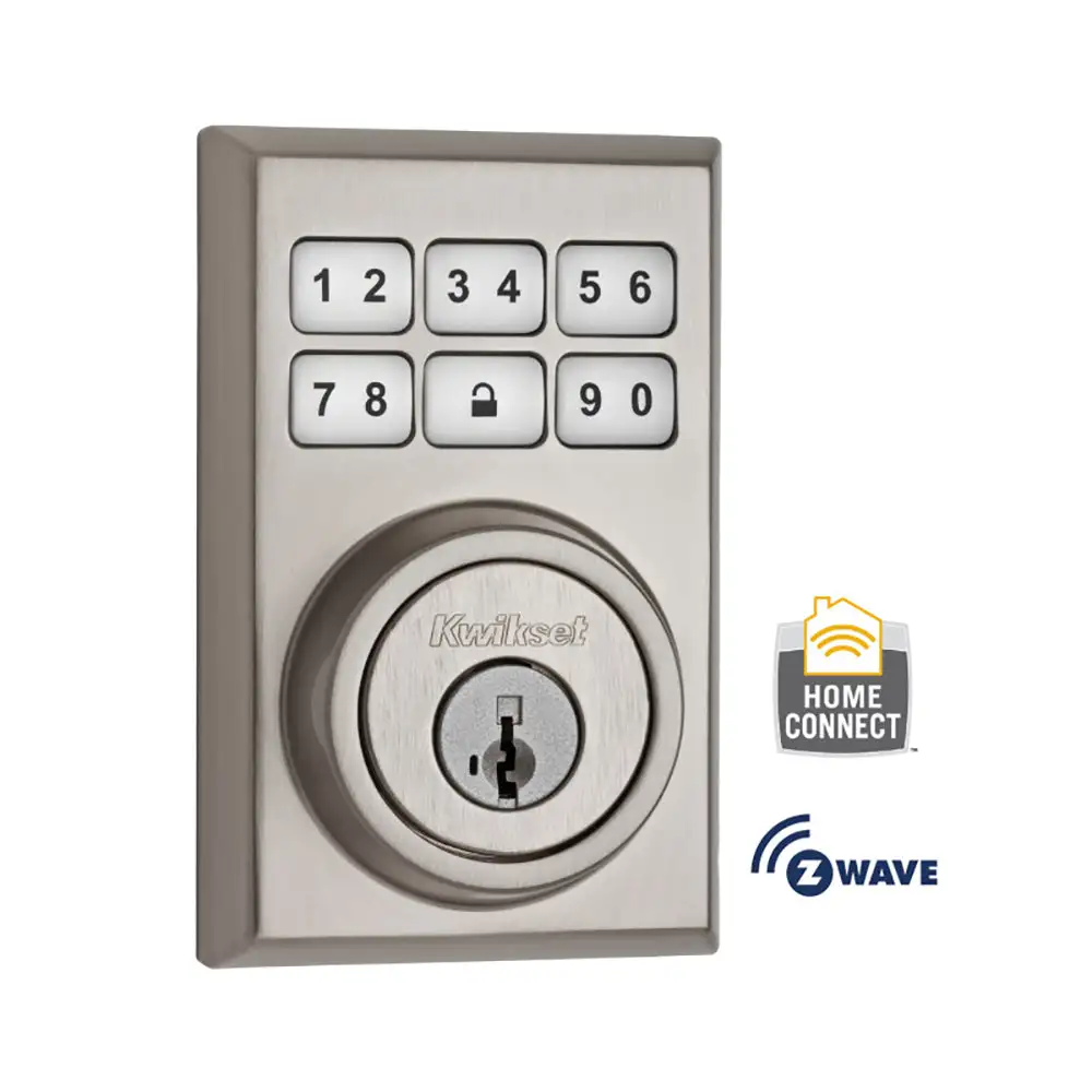 Kwikset 910CNT ZW 15 SMT Z-Wave SmartCode Electronic Deadbolt