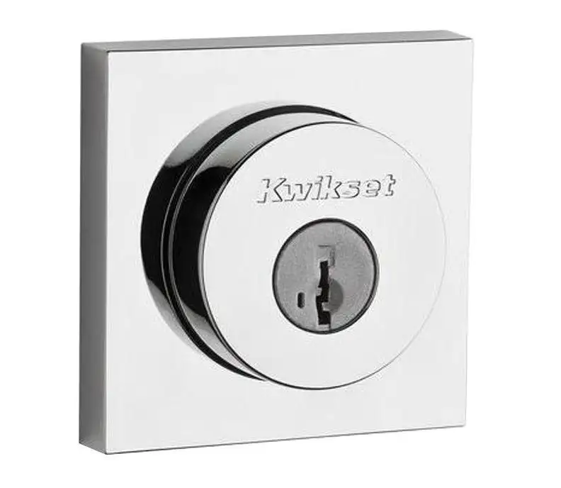 Kwikset CP158SQT-26S Halifax Square Single Cylinder Deadbolt