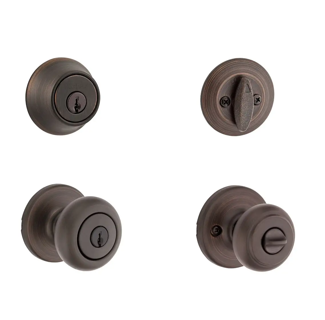 Kwikset 92420-045 Deadbolt and Entry Doorknob