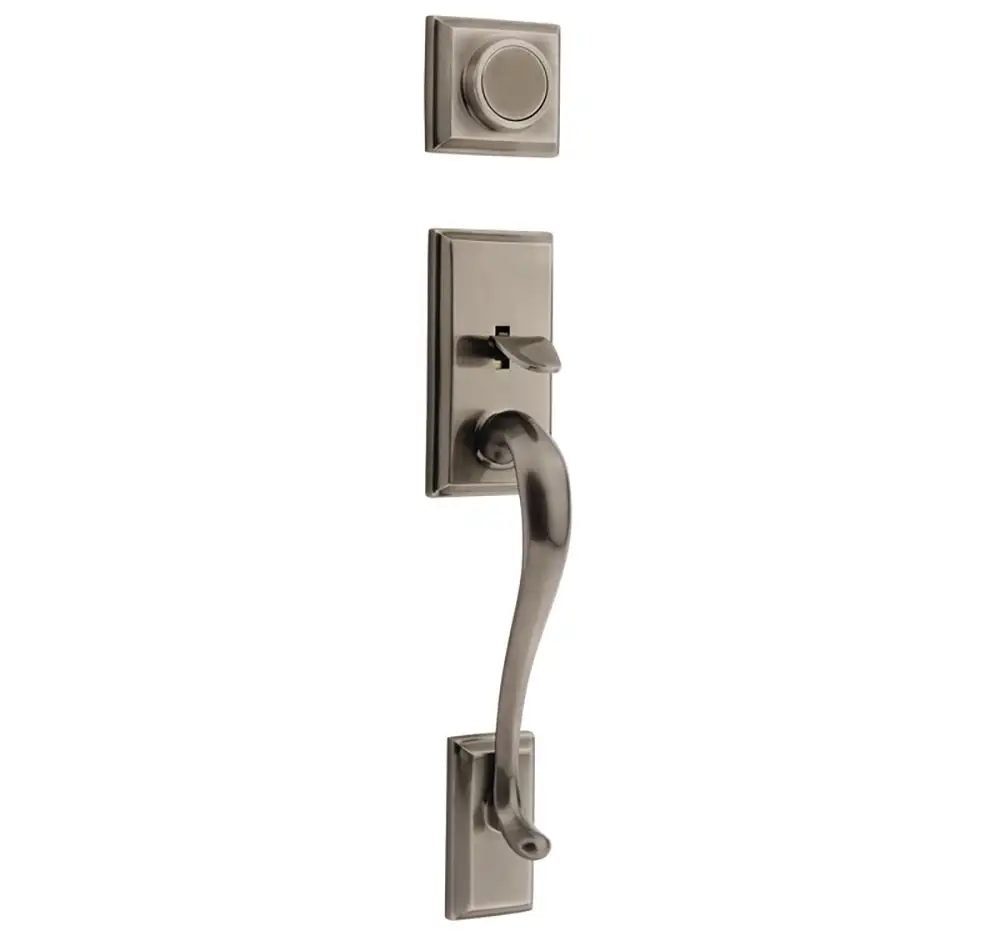 Kwikset 802HE 15A LIP Hawthorne Dummy Deadbolt Handleset