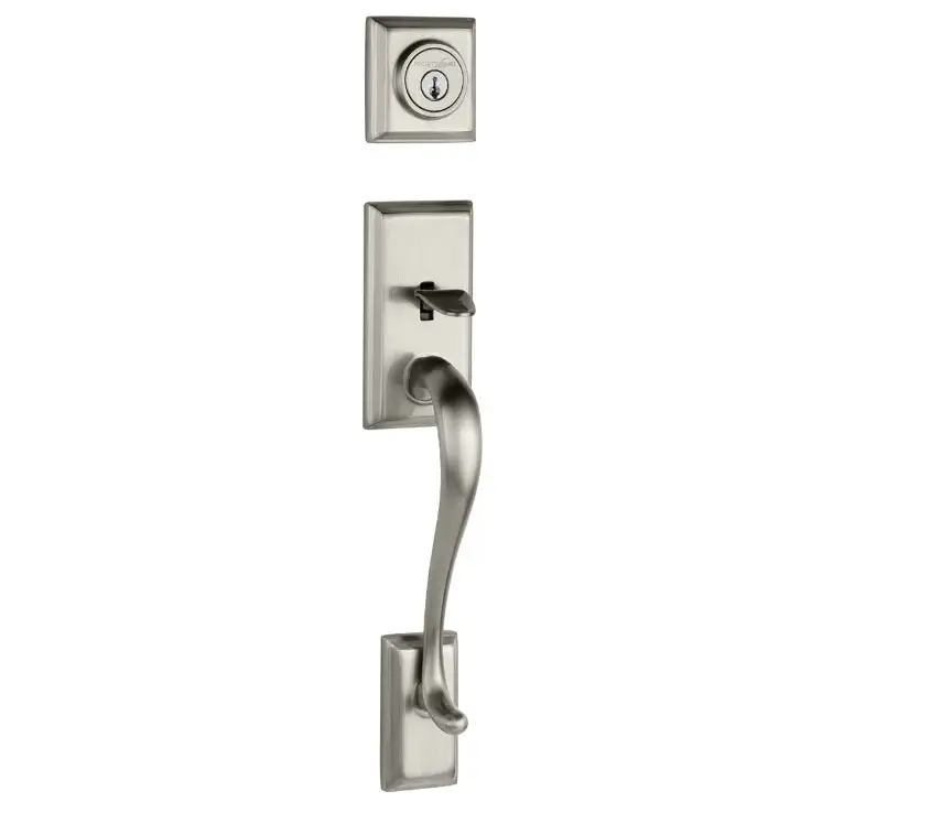 Kwikset 801HE 15 SMT LIP Hawthorne Handleset Double Cylinder Deadbolt