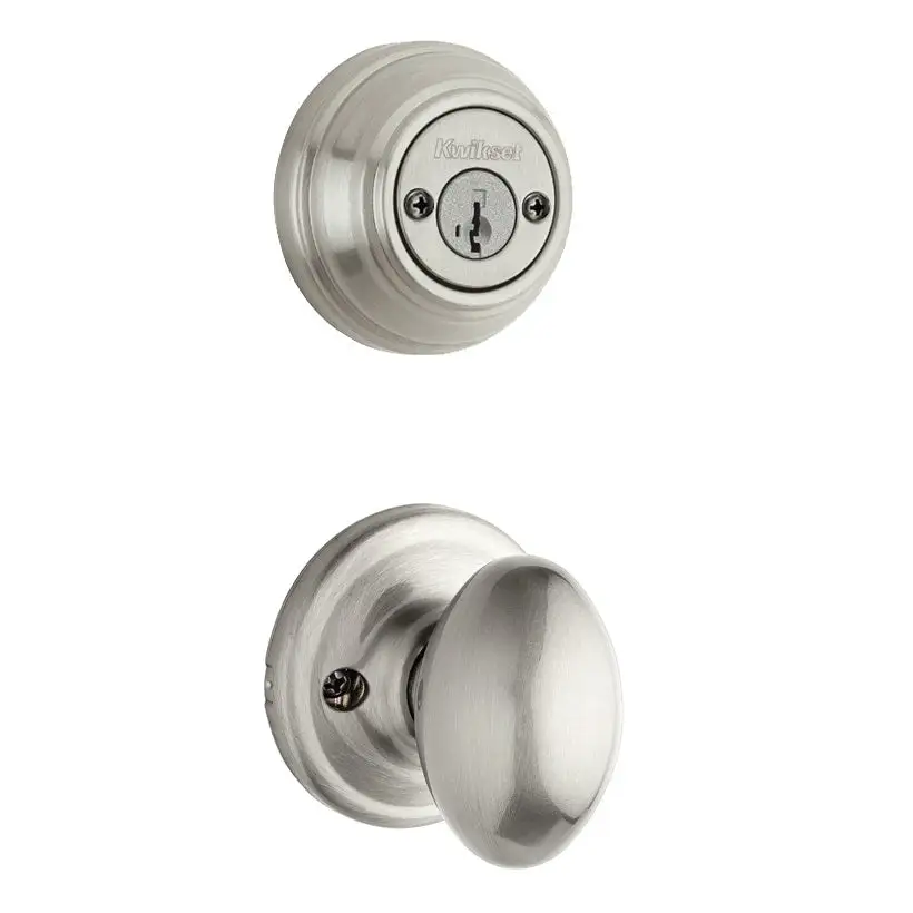 Kwikset 967L 15GC SMT Laurel Knob Interior Double Cylinder Handleset