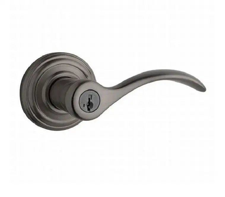 Kwikset 740PML-15AS Pembroke Entry Door Lever