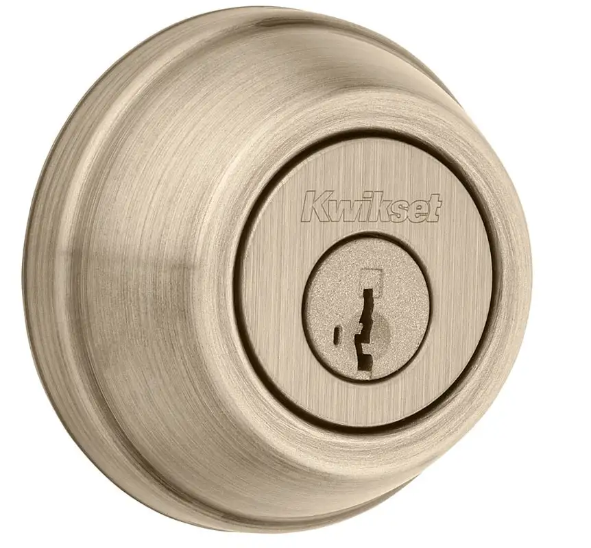 Kwikset 599 5 SMT Gatelatch Double Cylinder Deadbolt