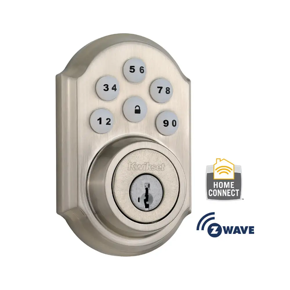 Kwikset 910TRL ZW 15 SMT Z-Wave SmartCode Electronic Deadbolt