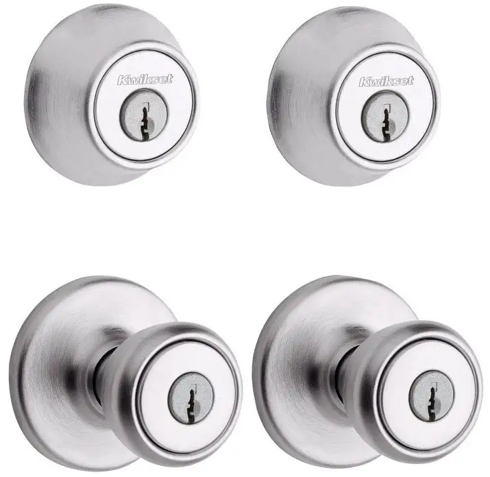 Kwikset 92420-036 Tylo Entry Knob & Single Cylinder Deadbolt