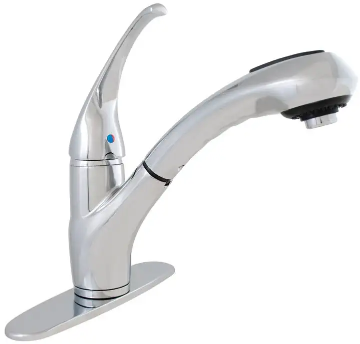 LDR 015 10555CP Exquisite Pull-Out Spray One Handle Kitchen Faucet