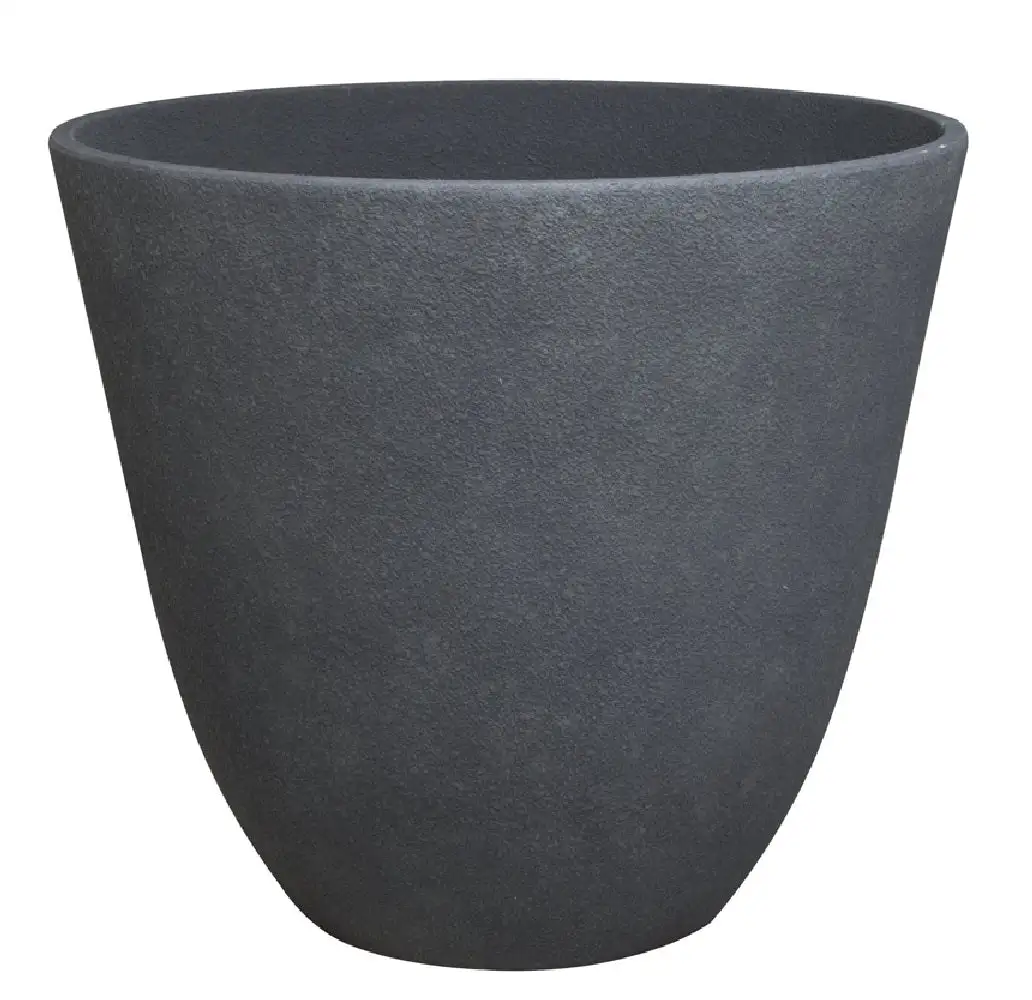 Landscapers Select PT-S044-B Dark Monzonite Resin Planter