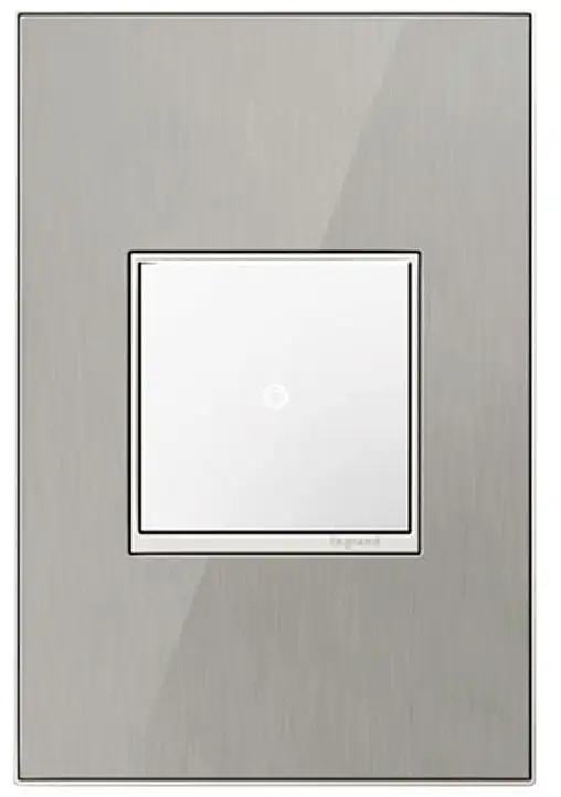 Legrand AWM1G2MS4 Adorne One Gang Wall Plate