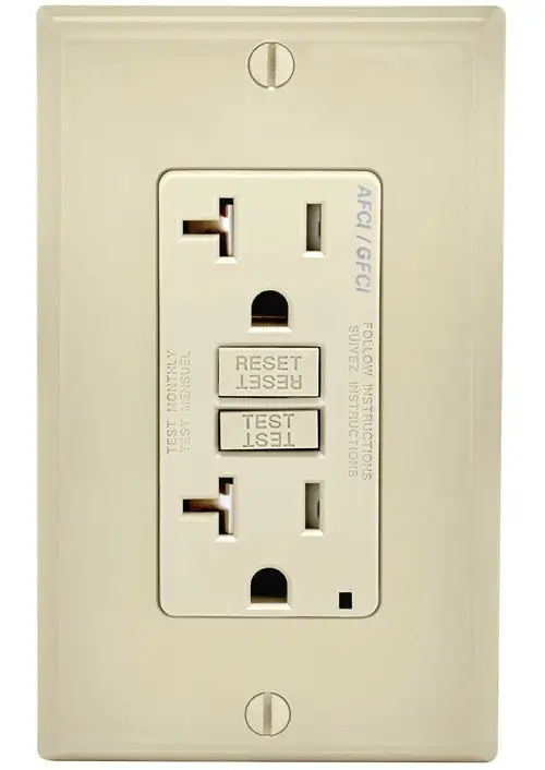 Leviton AGTR2-T Decora AFCI/GFCI Dual Function Outlet