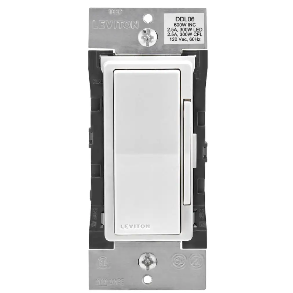 Leviton DDL06-B1W Decora Bluetooth Dimmer