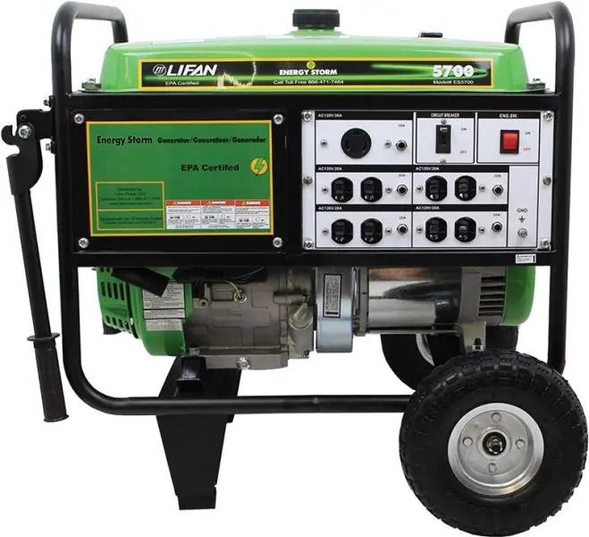 Lifan ES5700 Energy Storm Gasoline Powered Portable Generator