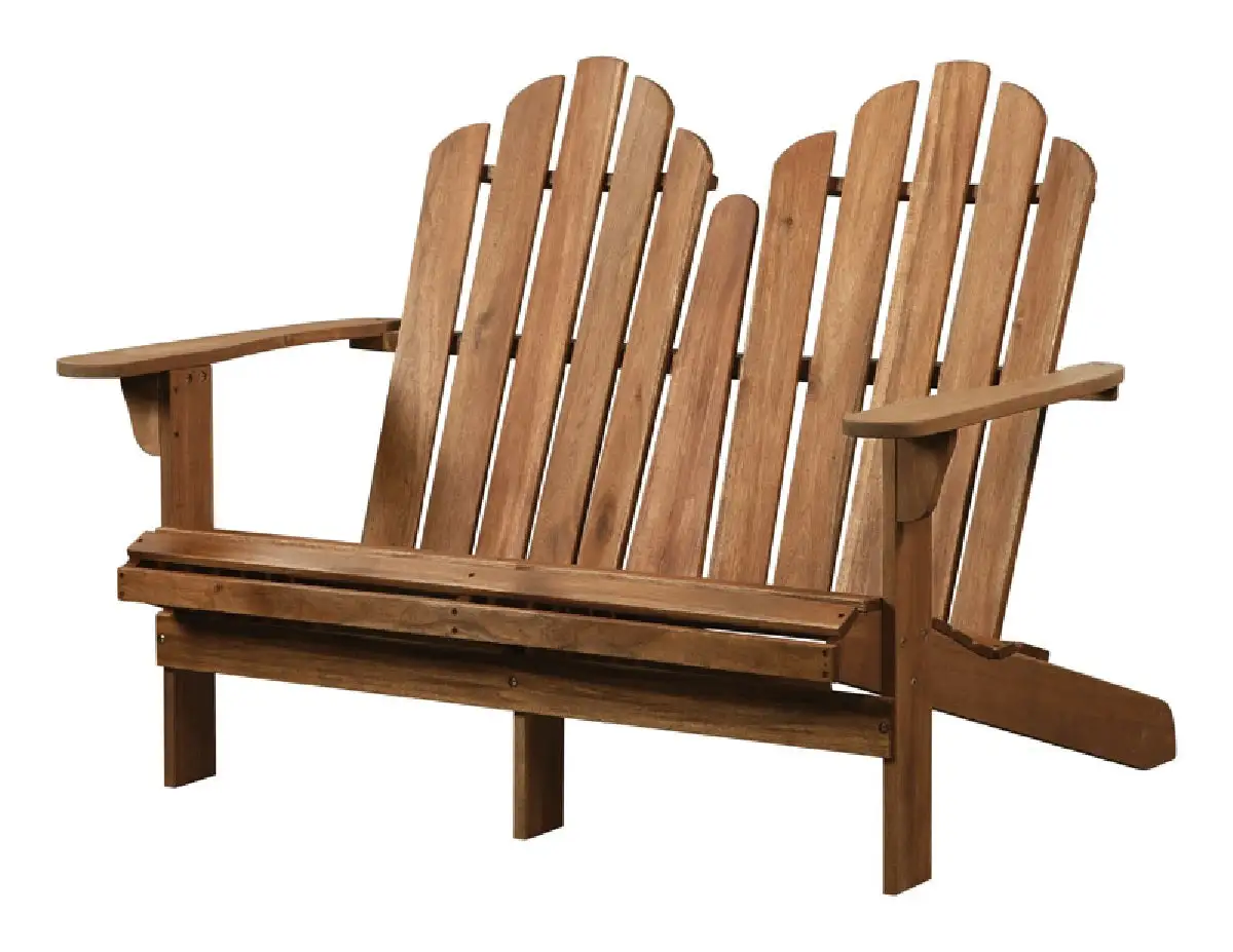 Linon Home Decor 21158T3601KDU Tahoe Adirondack Patio Bench