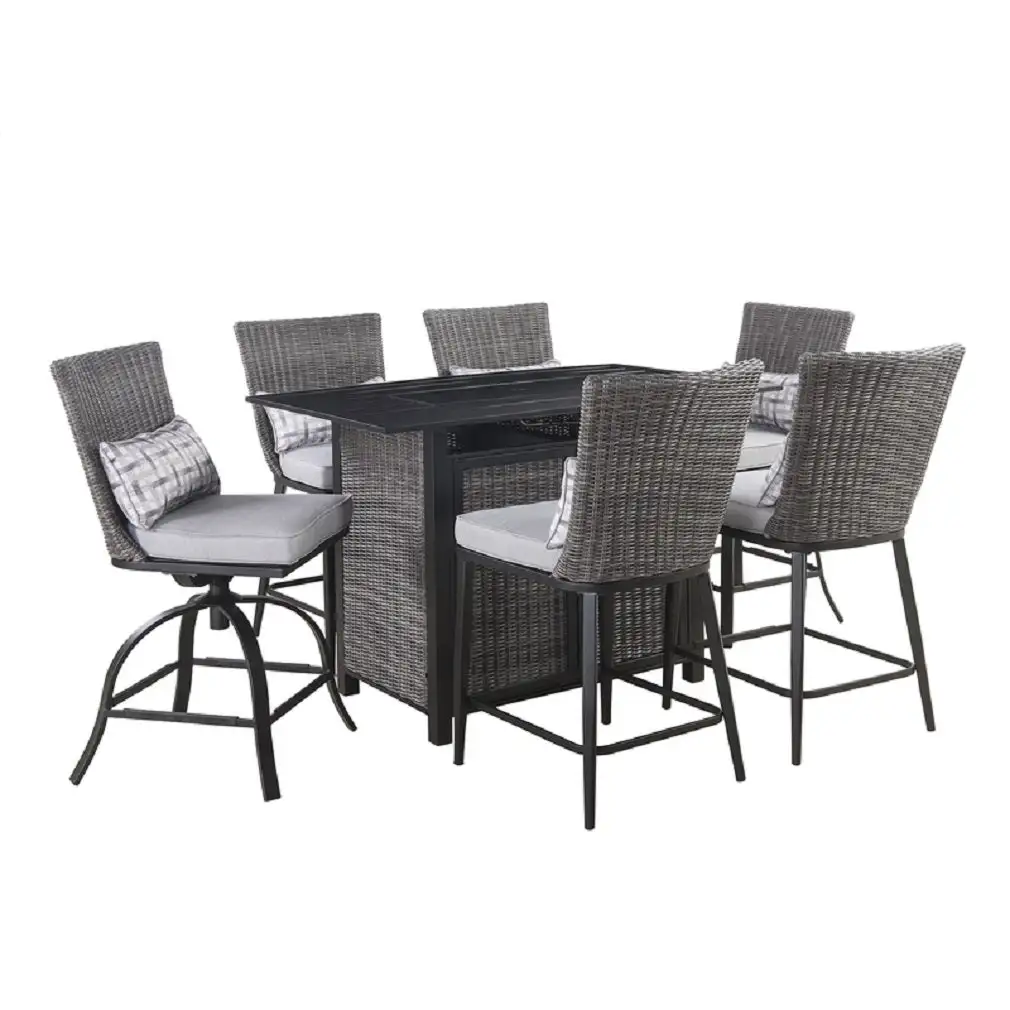 Living Accents 20G1430P Milano Bar Firepit Set