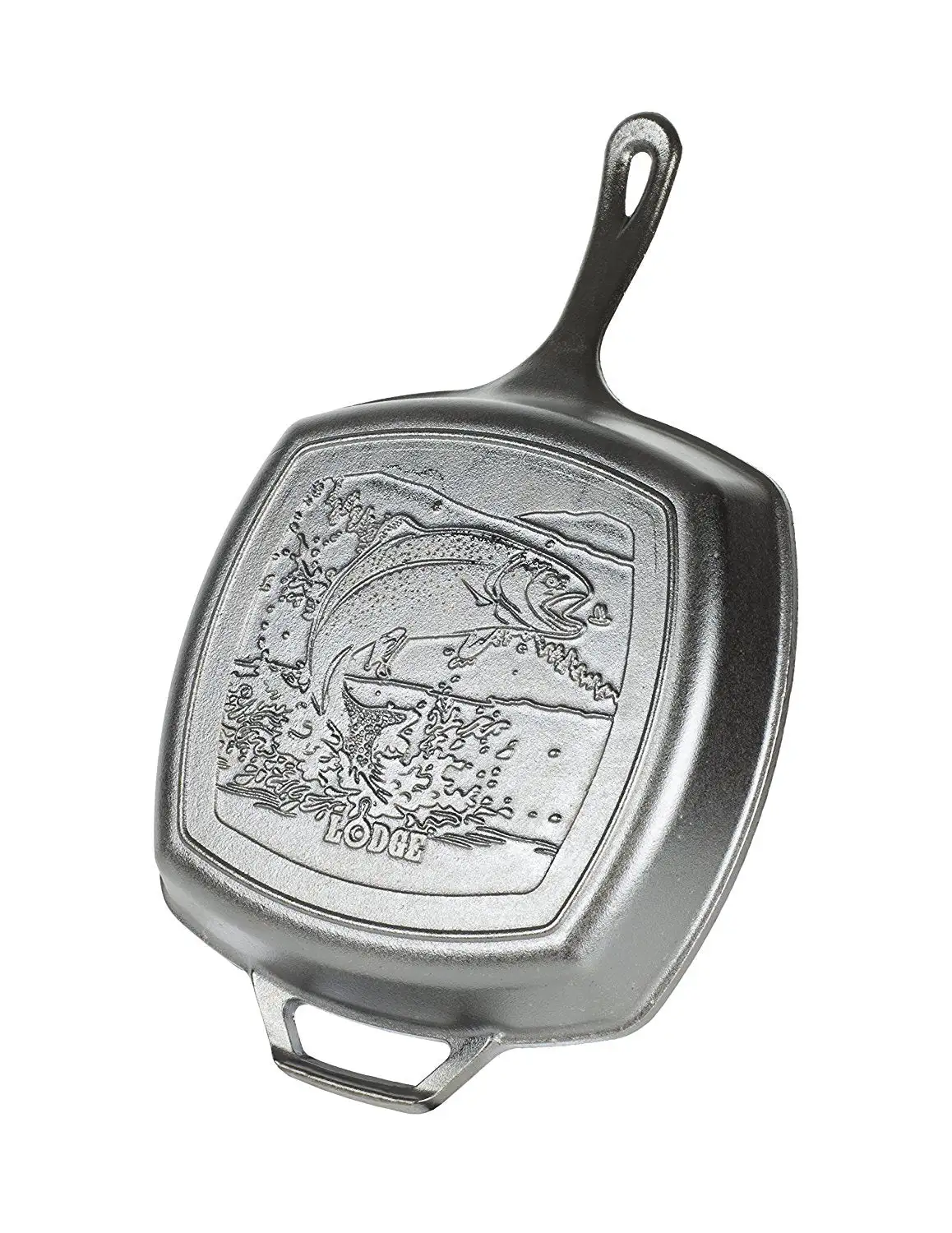 Lodge L8SGPWLFI Wildlife Series-Rainbow Trout Grill Pan