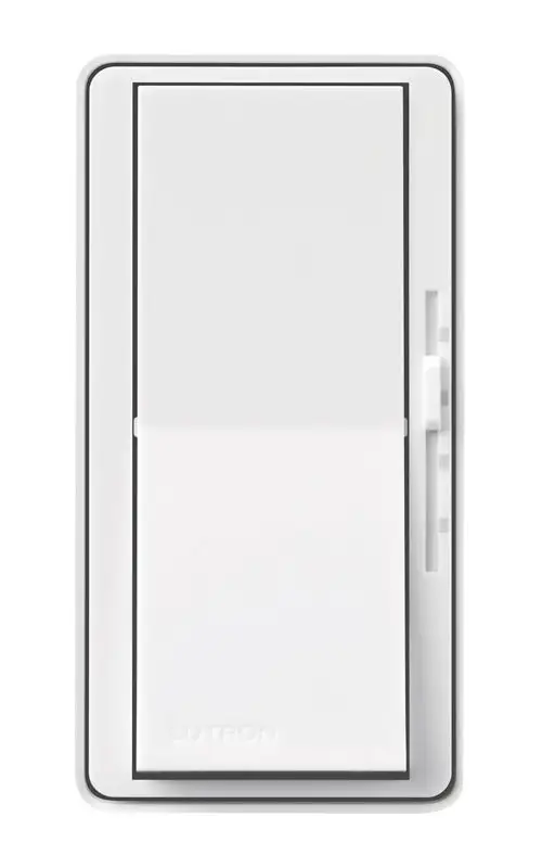 Lutron DVFSQ-LFH-WH Diva Fan And Light Switch