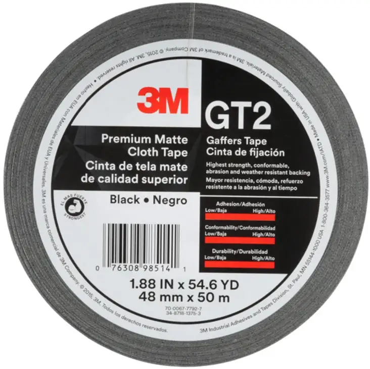 3M GT2 Premium Matte Cloth Gaffers Tape