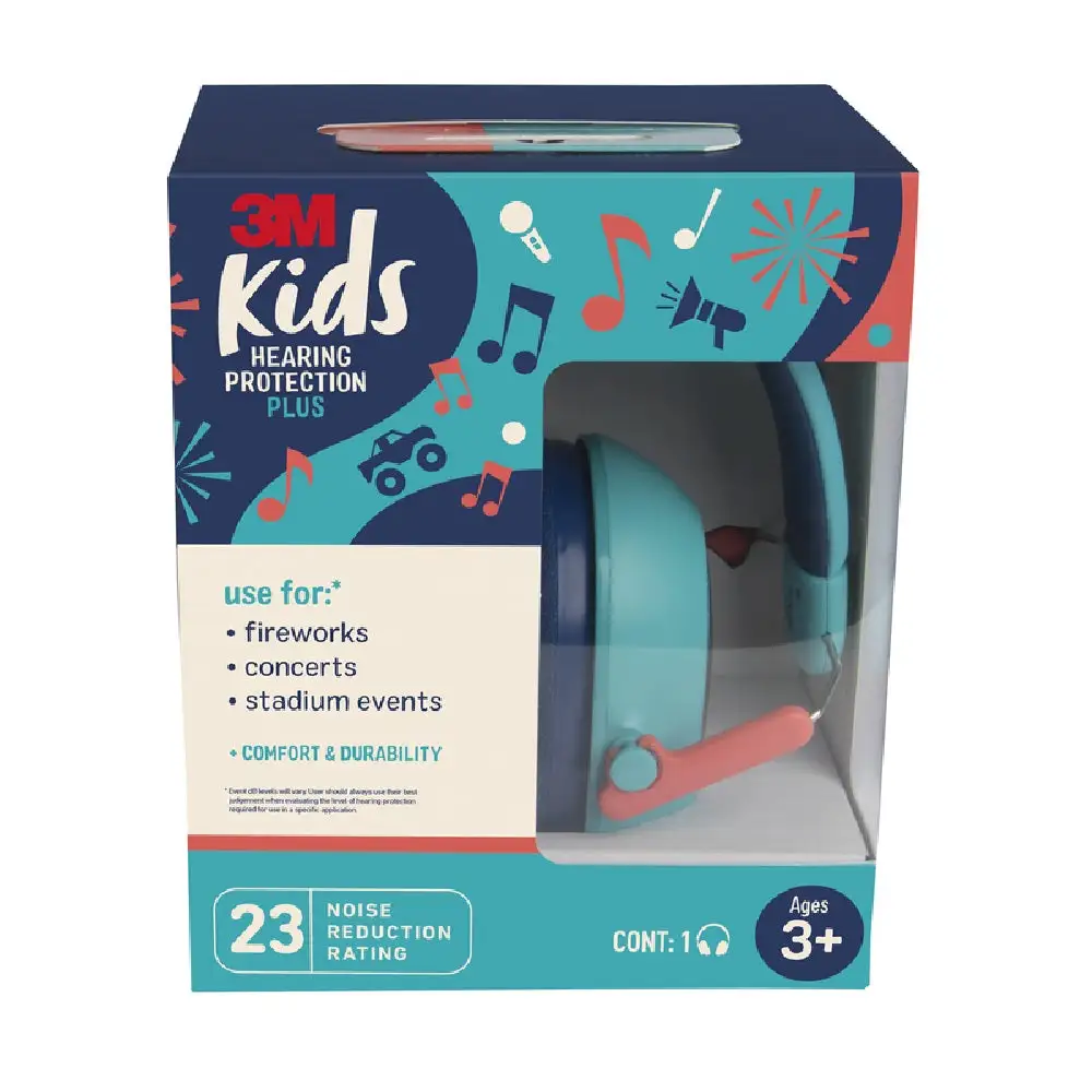 3M PKIDSP-TEAL Hearing Protection PLUS Kids Ear Muffs