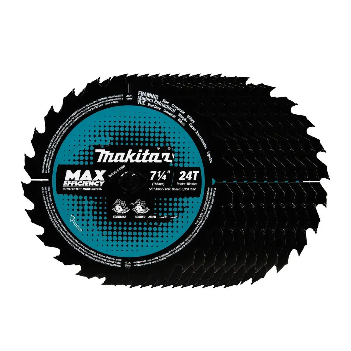 Makita B-61656-10 Max Efficiency Circular Saw Blade