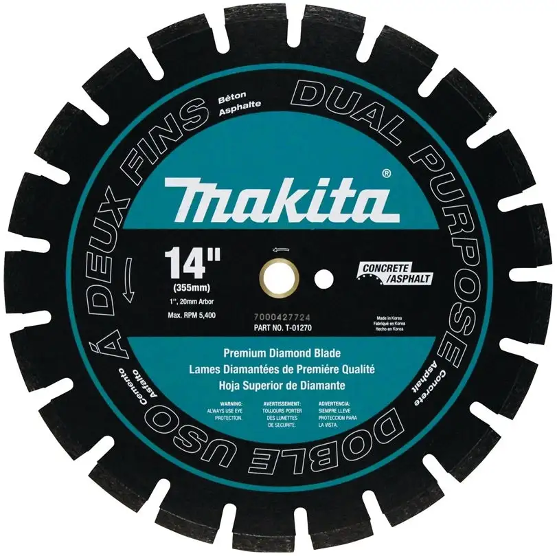 Makita T-01270 Dual Purpose Segmented Circular Saw Blade