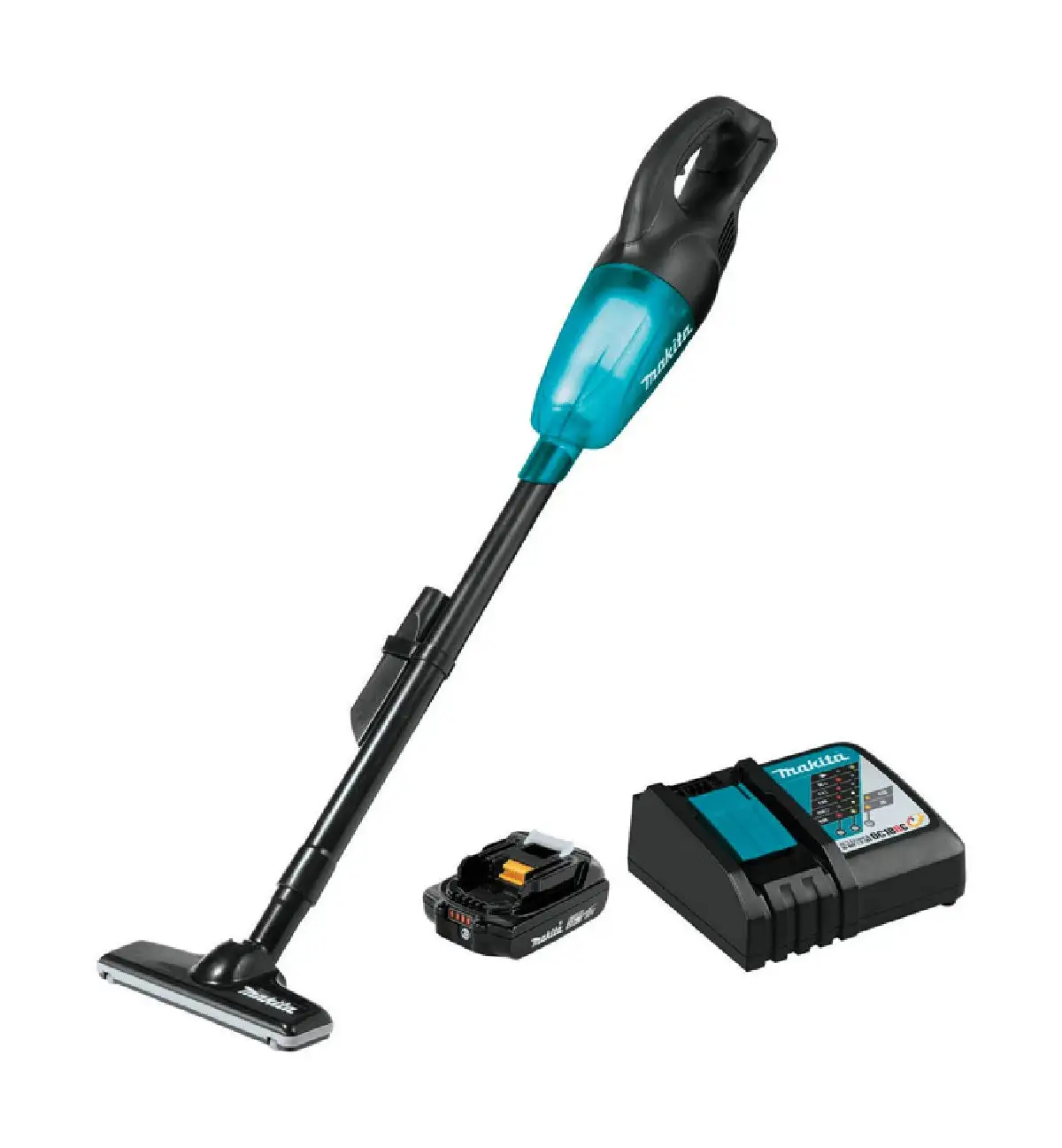 Makita XLC02R1B Lithium-Ion Compact Cordless Vacuum Kit