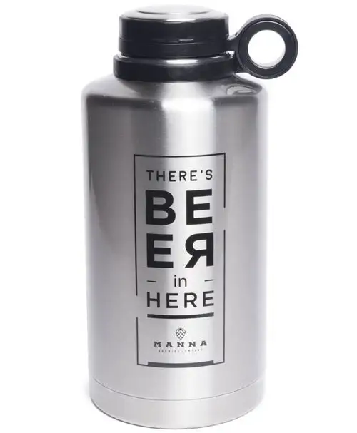 Manna 14780 "There is Beer in Here" Ring Growler Water Bottle