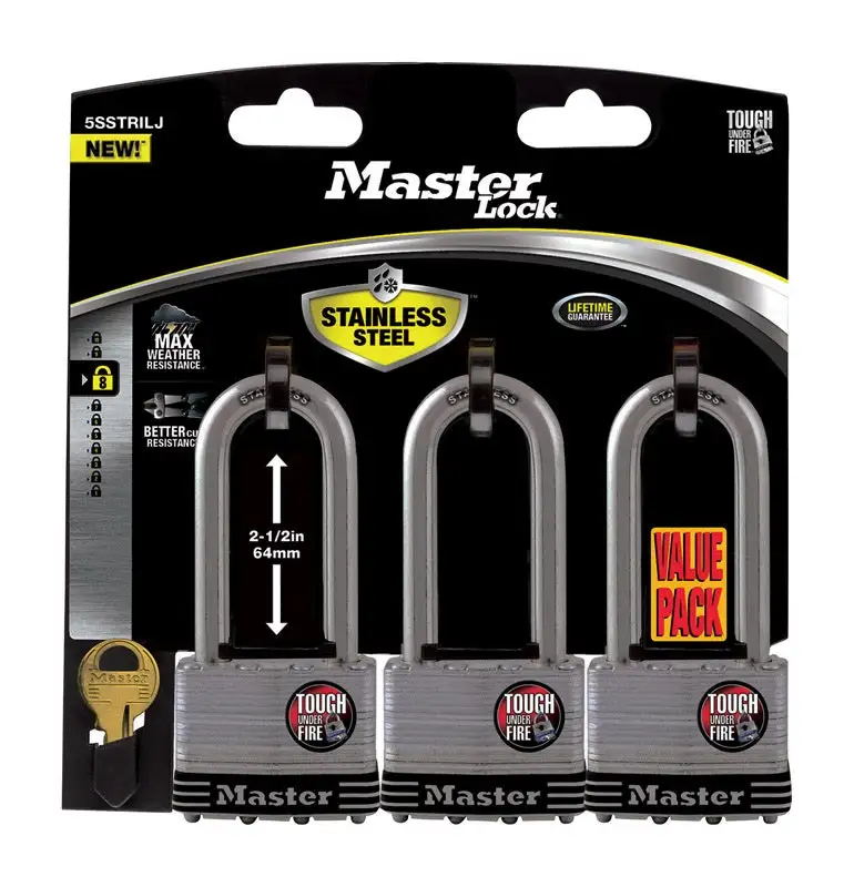 Master Lock 5SSTRILJHC 4-Pin Cylinder Padlock