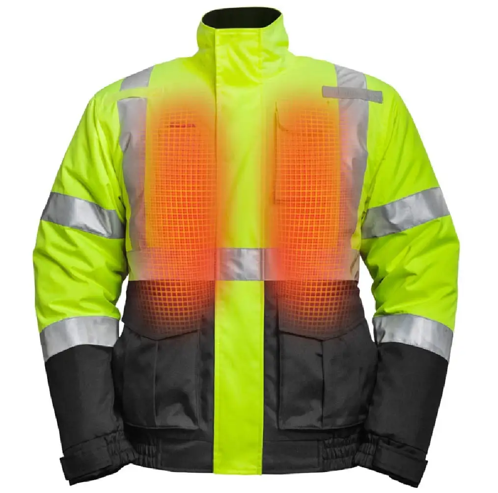 Mobile Warming MWJ19M04-10-04 Hi-Viz Heated Jacket