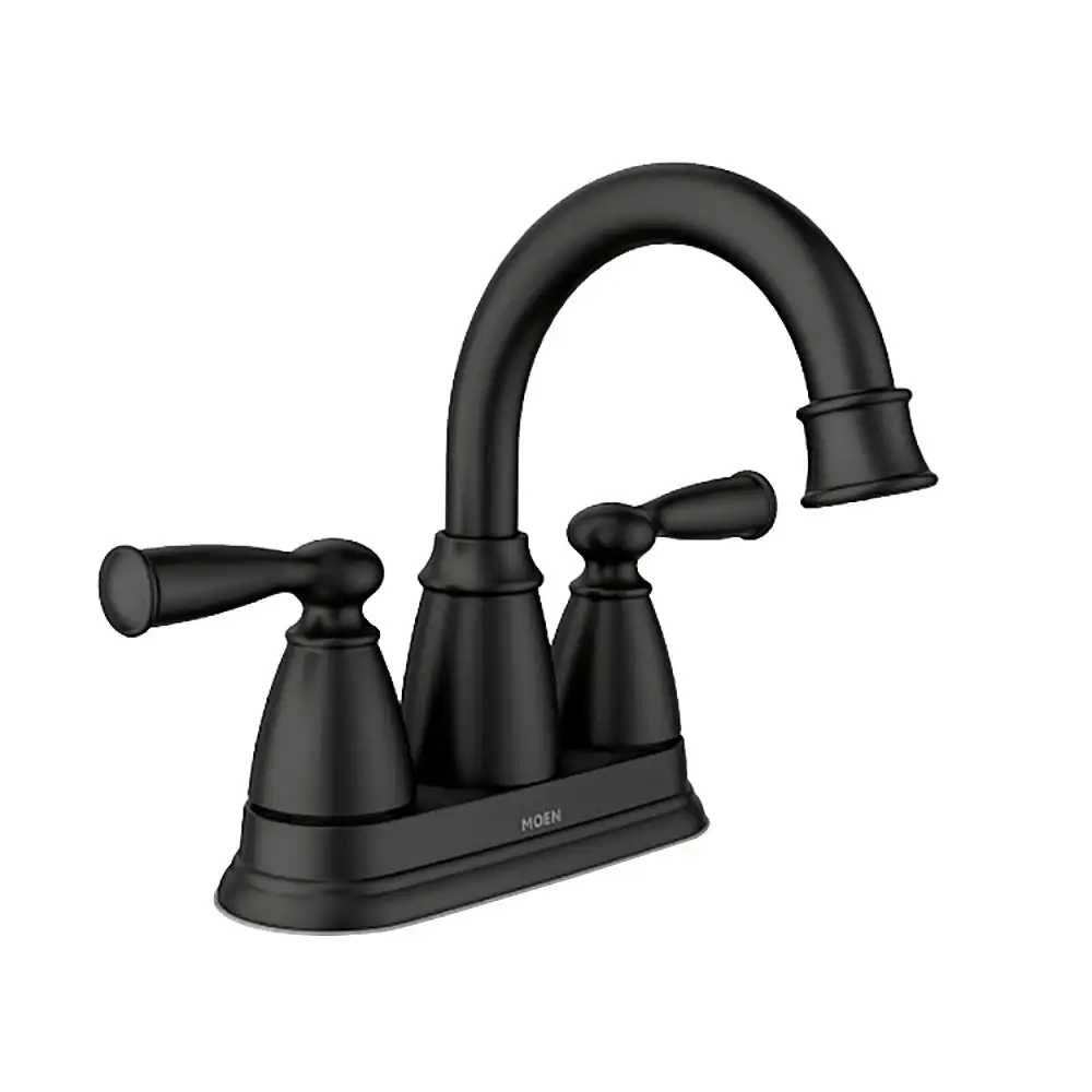 Moen 84943BL Banbury Two Handle High Arc Bathroom Faucet