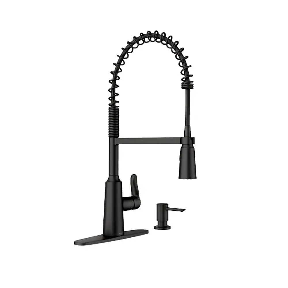 Moen 87807BL Edwyn Single Handle High Arc Kitchen Faucet