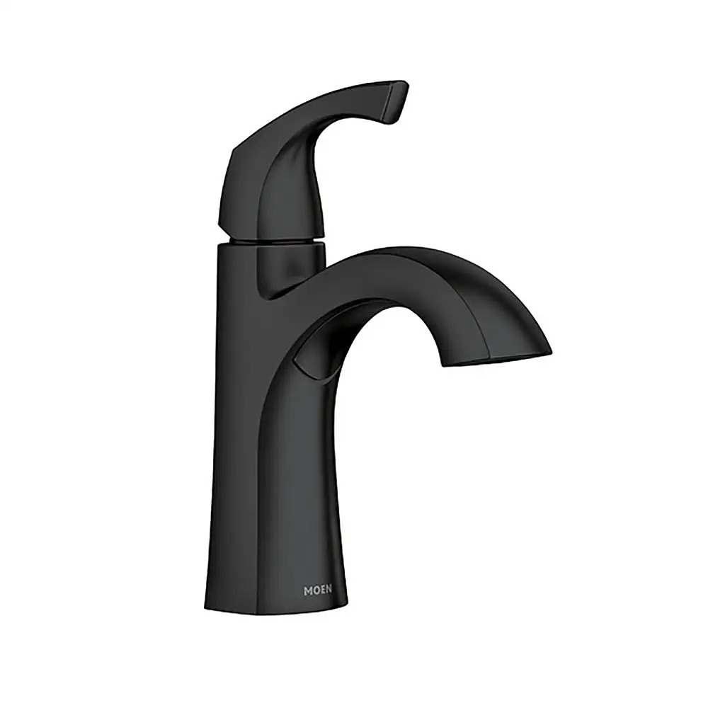 Moen 84505BL Lindor Single Handle High Arc Bathroom Faucet