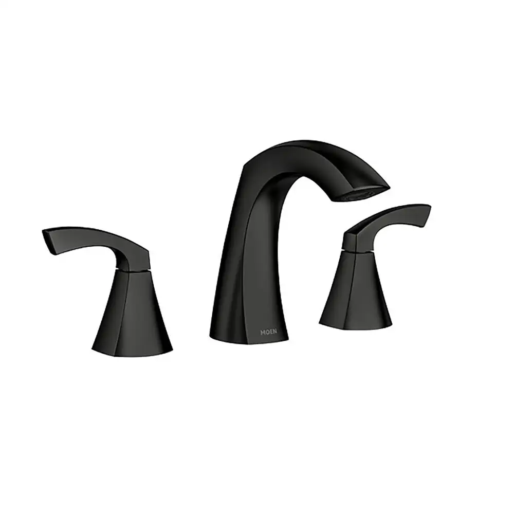 Moen 84504BL Lindor Two Handle High Arc Bathroom Faucet