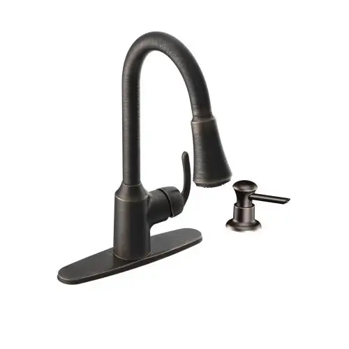 Moen CA87094BRB Bayhill One Handle Kitchen Faucet