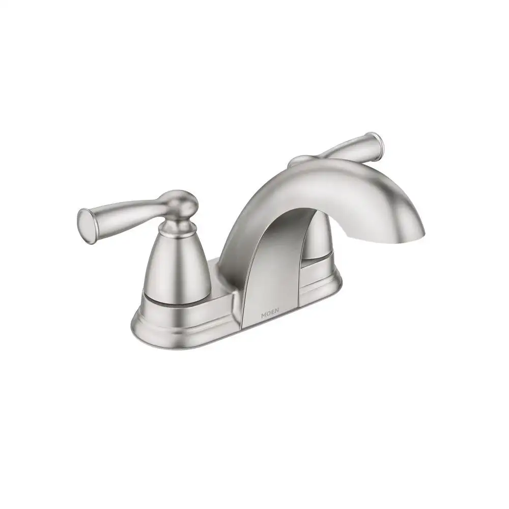 Moen 84942SRN Banbury Centerset Bathroom Sink Faucet